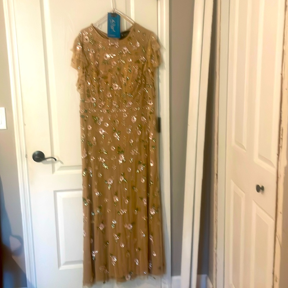 MacDouggal Nude champagne formal